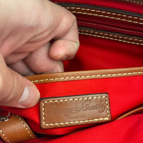 Dooney And Bourke Pebble Grain Lexington Bag Jeans Blue - Picture 4 of 7